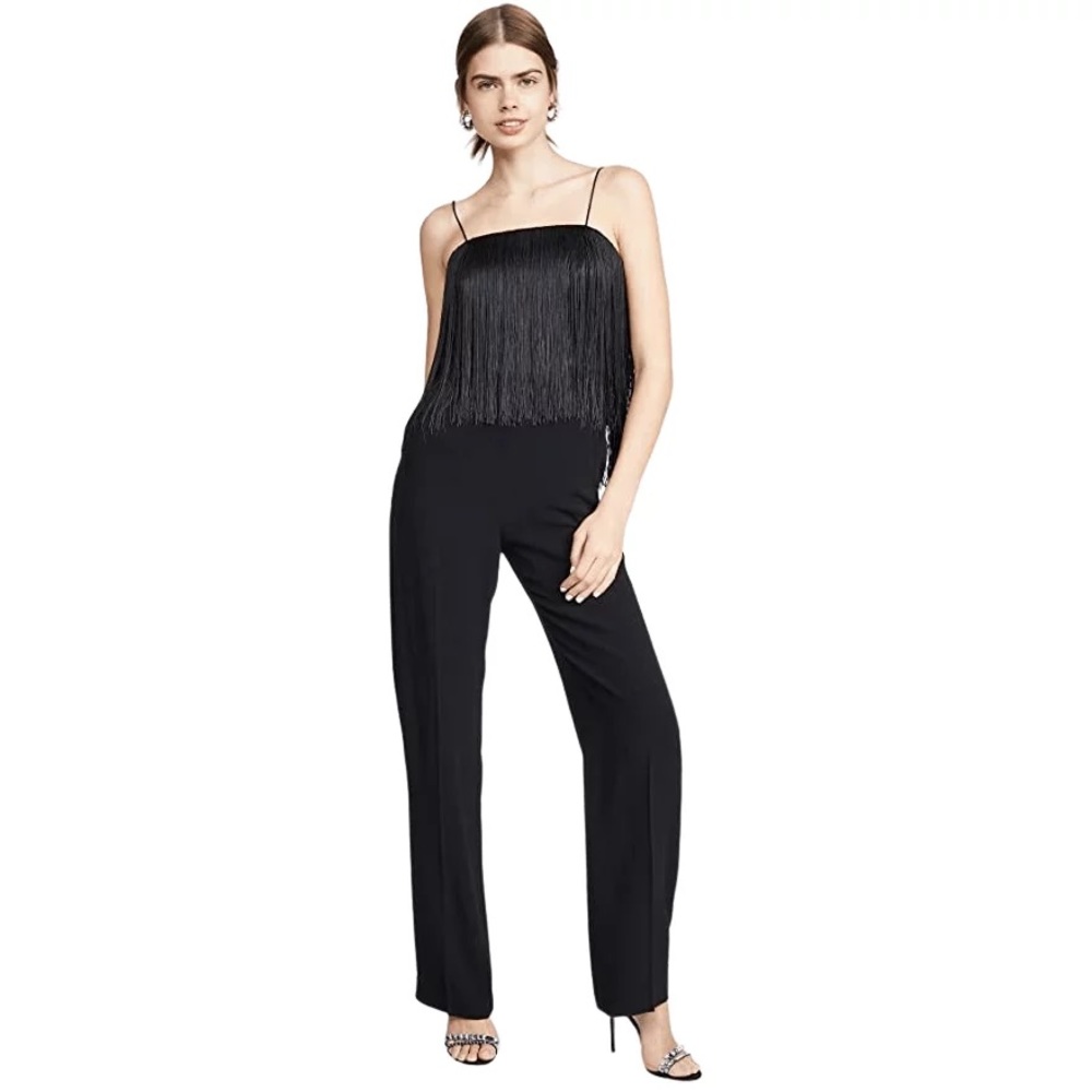Club Monaco NWT Dressy Fringe Jumpsuit Size 00 XS - Picture 4 of 8